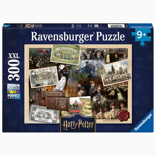 Ravensburger Puzzle Harry Potter Zurück in Hogwarts - 300 XXL Teile | 300 XXL Teile Harry Potter Puzzle, Kinderpuzzle ab 9 Jahre, Ravensburger Qualität