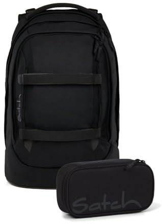 Satch pack Schulrucksack Set 2tlg. inkl. Schlamperbox (Blackjack)
