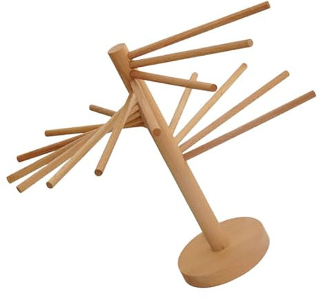 CIYODO Pasta Drying Rack Wood Spaghetti Drying Hanger Stand Noodle Rack for Kitchen Stylish Design