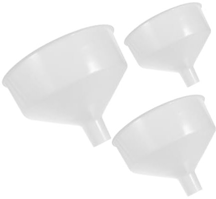 Gatuida 3piezas Embudos Para Cocina Embudos De Plástico De Boca Ancha Unidades Para Frascos y Botellas