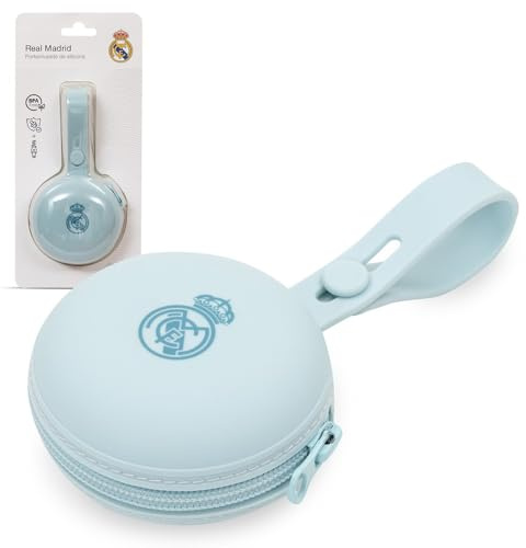 Interbaby - Real Madrid Silikon-Schnullerbox | Mikrowellengeeignet | Spülmaschinenfest | BPA-frei | Blau