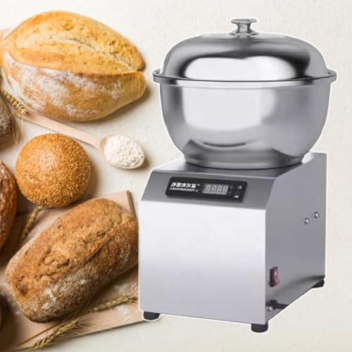 Impastatrice a spirale elettrica da 5 kg/8 kg, velocità regolabile, 1800 W, in acciaio inox, per impastare, insalata, panna, 5 kg-220 V.