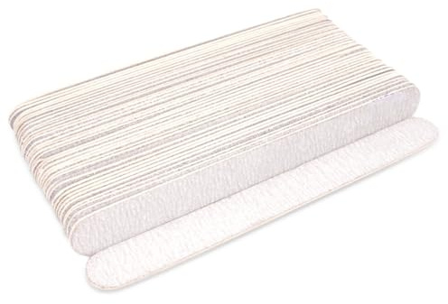 50 Pezzi Lima per Unghie 100/180 Professional, Doppia Faccia Lime per Unghie, Limette per Unghie, Lavabile Lime Unghie per Uso Domestico e Salone, Forma Diritta
