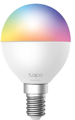 Tapo Ampoule Connectée WiFi, Ampoule LED E14 Multicolore 2500K-6500K, Dimmable 4,3 W 470Lm, Compatible avec Alexa et Google Home, Economie d'énergie, Aucun hub requis, Commande Vocale,L430P