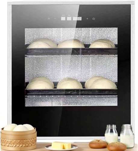ZHLINGQ Electric Bread Proofing Box, 40L Electric Dough Proofer, Home Bread Proof Machina with 20 ℃ ~50℃ Temperature, 1 min ~ 24h Timing and 60～90% RH Humidity Control, Compact Fermentation Incubator