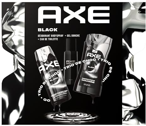 Axe Coffret Homme - Black - 1x Déodorant 200ml & 1x Eau de Toilette 100ml & 1x Gel Douche 250ml