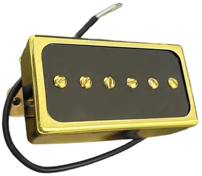 Vergoldete Silberne P90 Tonabnehmer Für E Gitarre Dual Single Coil Größe Professionelles Zubehör Offener Humbucker(Gold B)