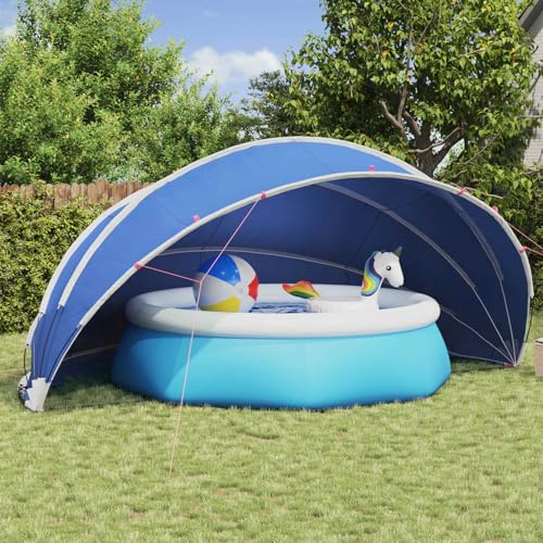 Mangloder Pool Dome 546 x 516 x 250 cm in poliestere 185T con rivestimento in PU, copertura pieghevole per piscina da giardino, piscina fuori terra, resistente alle intemperie, con borsa per il