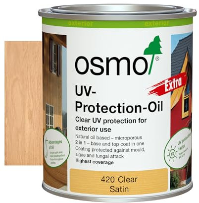 Osmo 420 UV-Protection Oil Extra, Clear Satin 750ml