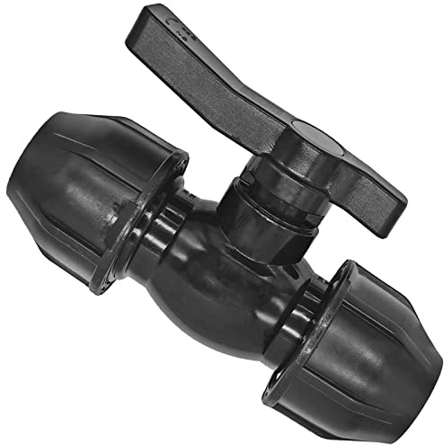 PP Fitting Kugelhahn Verschraubung Klemmverbinder für PE-Rohr 20-50 mm | Wunschgröße auswählen >>> 50mm x 50mm