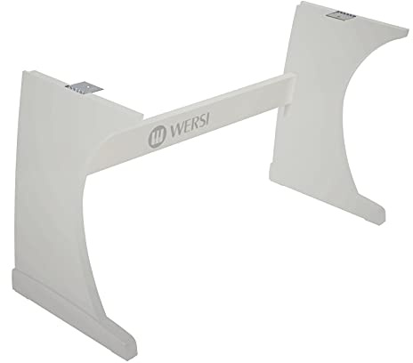 Wersi OAX1 Keyboardständer, Perlmutt Weiß, Stilvolles Design, Fest und Stabil, Kompatibel mit OAX1 Keyboard, Option mit Offenen Seitenteilen