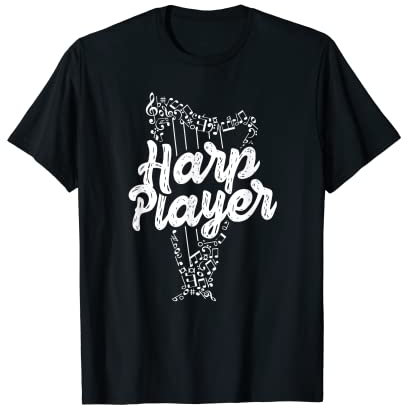 Harfenspieler Harfe Musiker Harfenist T-Shirt