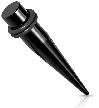 Dehnungsstab 1,6-10 mm aus 316L Chirurgenstahl SCHWARZ oder SILBER GRÖßENWAHL Expander Taper Dehnstab