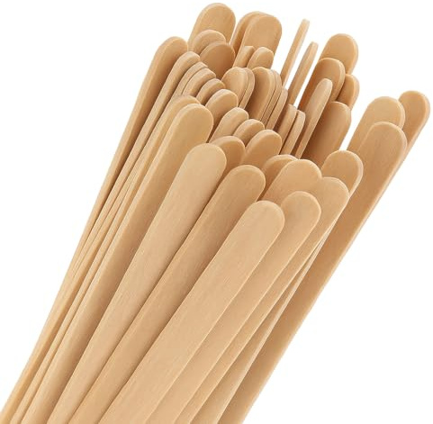 100 Palettes de Café - Bâtons de Café Jetables - Cuillère à Café Jetable - Bâtons en Bois - Palettes Café - Cuillère Jetable - Bâtons Bois Artisanat - Cuillère Bois - Cuillère Café