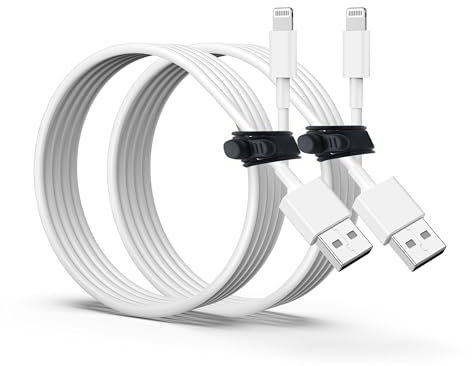 Apple USB-A Lightning Ladekabel 2M für iPhone 14 13 12 Pro Max - 2er-Pack
