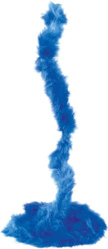 narrenkiste O45083 blau Marabu Besatz Federschal länge ca.10 Meter