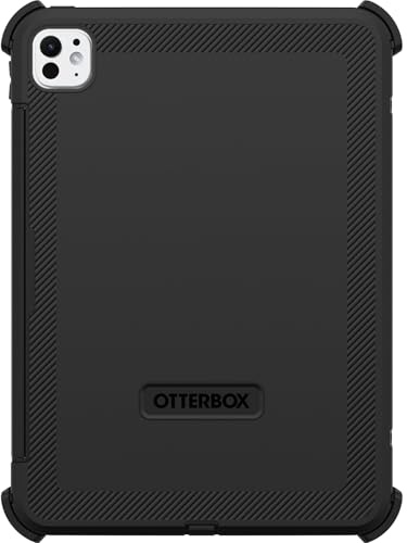 OtterBox Defender Coque pour Apple iPad Pro 11 (M5) 2025, (M4) 2024, Protection Antichoc et Ultra-Robuste avec Protection d'écran intégrée, 2X testé Selon la Norme Militaire, Noir