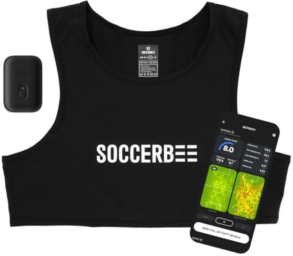 SOCCERBEE-BEE PRO 2 - Sports GPS Tracker & Vest for Outdoor Sports | 30days trial included & Subscription Requierd | Soccer Training Equipment | Fitness Tracker (size Extra Small)