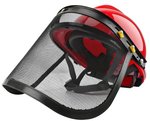 Mascherina per la silvicoltura, protezione per il viso, protezione contro la polvere, copertura integrale in rete forestale, strumenti di protezione per il viso, attrezzatura di sicurezza per