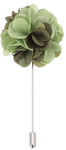 PATIKIL Boutonnière Mariage Homme en Forme, Épingle de Revers pour Hommes, Fleurs de pour Costume de Mariage, Broche d'Anniversaire Remise des Diplômes
