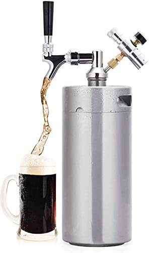 CWCQGH Dispensador de Cerveza portátil para el hogar, económico para elaborar Cerveza, con Kit de Grifo Ajustable para almacenar dispensadores de Bebidas,One Color 5L
