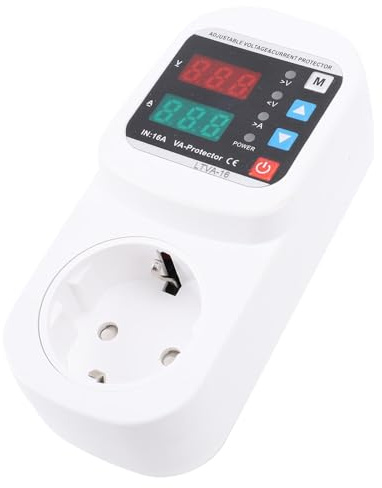 Enchufe de Seguridad contra Sobretensiones de Viaje de Corriente de Voltaje Ajustable Pantalla LED de 63A Enchufe de Seguridad de Corriente de Voltaje Automático para