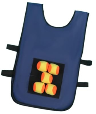 Perfeclan Dodgeball Game Set Sticky Ball Vest, Throwing Game Playground Game Toy Target Ball Vest Toss Game for Camping Outside, blue aldults
