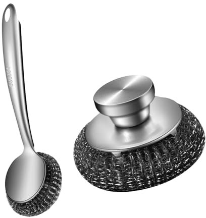 Lerpwige Stahlwolle Peeling Metallschale Pinsel Mit Ergonomisch