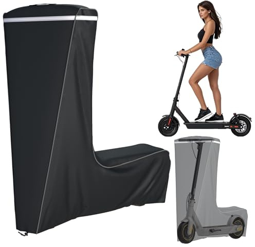 Electric Scooter Cover Rainproof for Outdoor Use - All Weather Protection Anti-UV, Universal Fit Adults Kids E-Scooter Accessories, with Dustproof Bag, 61x30x53 Inch