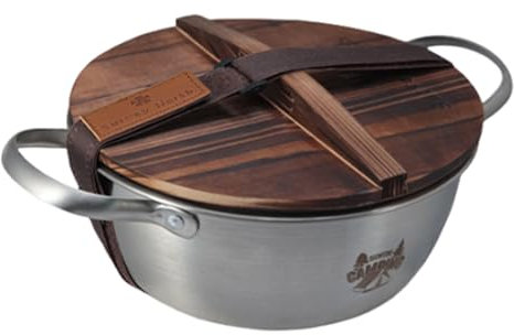 Pot de supervivencia, bote de campamento pequeño Outdoor Cooking Stockpot