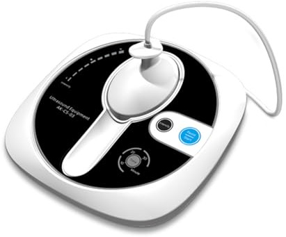 Máquina de Terapia de Ultrasonidos Fisioterapia, Dispositivo de Masaje Para Alivio Muscular y Articular, 3 Niveles Ajustables Dispositivo Masajeador de Ultrasónica Para Uso (Blanco A03)