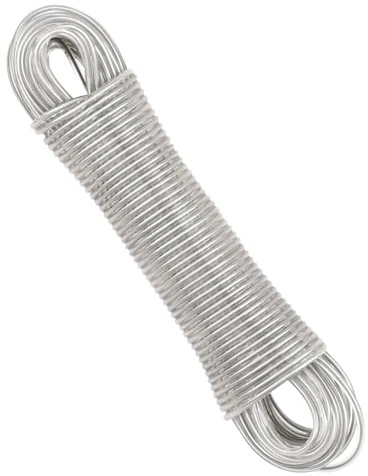 30m Wäscheleine Extra Stark mit Stahlkern Wäscheleiner Draußen Reißfeste und Rostfreie Outdoor Wäscheleine,Belastbar bis 150kg,Ideal für Draußen,Garten,Quilt,Camping und als Reisewäscheleine