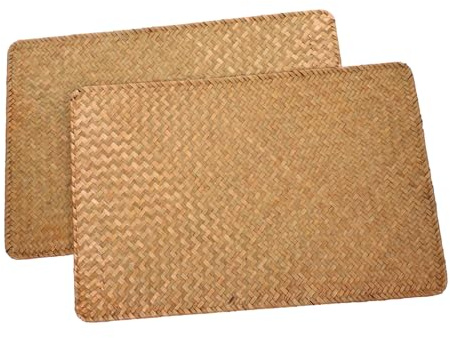 TIDTALEO 2pezzi Tovagliette All Americana Intrecciate Per Tavola Sottobicchiere Per Tè Tovagliette Rettangolari in Materiale Stabile Per Pranzi e Riunioni