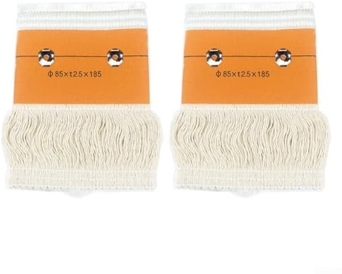 2 stoppini per stufe a petrolio, in fibra di vetro e cotone, per lampade a olio e candele (85 x 2,5 x 185 mm)