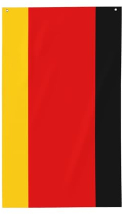 Drapeau allemand. Drapeau décoratif d'extérieur 0,9 x 1,5 m, bannière verticale en polyester. Convient pour une utilisation en extérieur