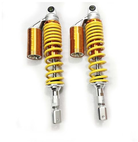 Amortisseur Arrière De Moto Suspension Arrière D'amortisseur d'air De Moto pour Suzuki pour ATV 360mm 370mm 380mm 390mm 400mm Amortisseur Moto(370mm 21mm Fork)