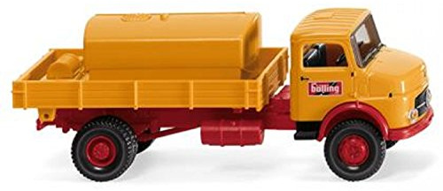 Wiking 043802 H0 Pritschenkipper mit Aufsatztank kommunalorange Bölling Spur HO 1:87
