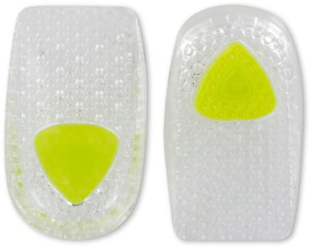 Sof Sole Gel Hälkopp Innersula Gel Hälkudde för Riktad Hälavlastning och Komfort - Flexibel passform för alla skor - Stötdämpning, Stabilitet - 1 par, Storlek Large/X-Large