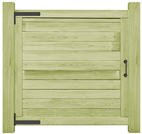 Portail de jardin Bois de pin imprégné 100x100 cm