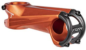 FUNN Stryge Attacco Manubrio con Inclinazione di -5 Gradi - Lunghezza 100mm con Morsetto da 35mm, Attacco Manubrio per Mountain Bike e Bicicletta da Strada (Arancione)