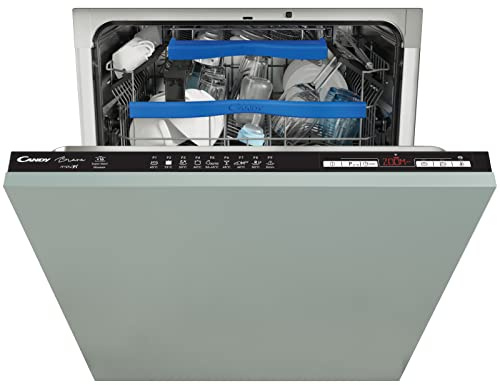 Candy Brava CELDIMN 4D622PBE, Lavavajillas Integrable 60 CM, 16 Servicios, Digital, Wi-Fi, 9 Programas, Zoom 39', Add Dish, 43DB, Tercera Bandeja, Indicador Tiempo Restante, Inicio Diferido 23H