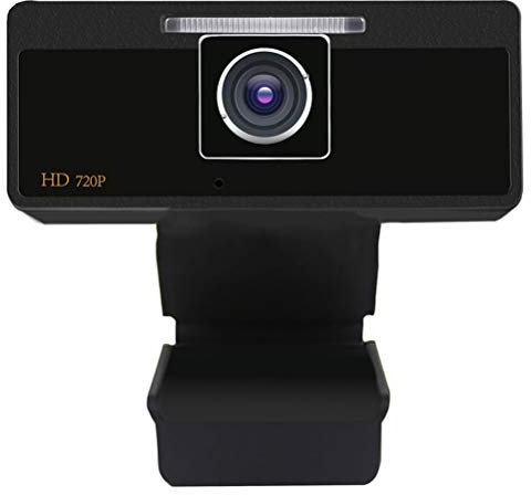 KUANDARMX HD Webcam 720P, caméra Web Cam USB, Webcam HD pour Ordinateur de Bureau et Ordinateur Portable avec Micro pour conférence, Chat en Ligne et Streaming en Direct Compatible, Black