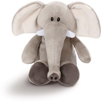 NICI 48066 gosedjur elefant 20 cm zoo vänner, grå