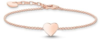 THOMAS SABO Armband Herz roségold 925 Sterlingsilber, 750 Roségold Vergoldung