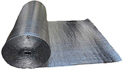 Vapour Barrier Self-adhesive Thermal Barrier Vapor Barrier Reflective Insulation Roll For Wall Floor Roof Loft Caravans Garage Door Insulation Kit Engineered Foil Heat & Condensation Resid(Size:1x