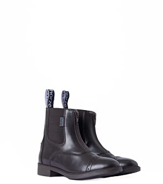 HORZE Femme, Bottines d'équitation Wexford, Fermeture éclair, Aspect Cuir, Marron, 38