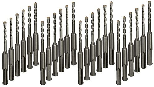 VALYRIANTOOL 24-Pack 3/16 Inch x 4 Inch SDS Plus Rotary Hammer Core Drill Bits Set, Carbide Tipped for Brick, Masonry, Stone and Concrete (3/16'' x 2'' x 4'')