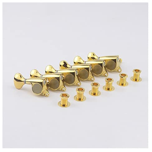 6 Inline-Gold-Mechaniken Für Linkshänder-Gitarren-Mechaniken Übersetzungsverhältnis 1:18 Gitarren-Stimmwirbel-Teile Stimmgeräte Ersatzteile für gitarren