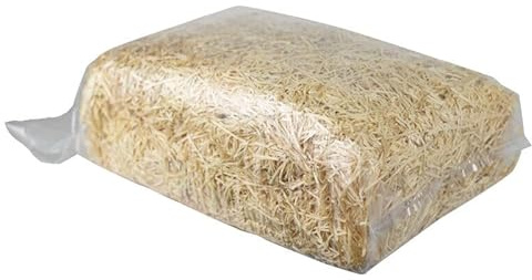 TRUCIOLO LEGNO PER CESTE 1KG Paglia in legno naturale Balletta per confezioni natalizie pasquali e cesti regalo, imballo di lana di legno essiccata da riempimento