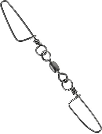 BLUEWING Double Snap Swivels 200lbs Stainless Steel Coastlock Fishing Snap Swivels High Strength Saltwater Fishing Tackle Connector, 10pcs